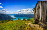 Panorama des fjords de Norvège